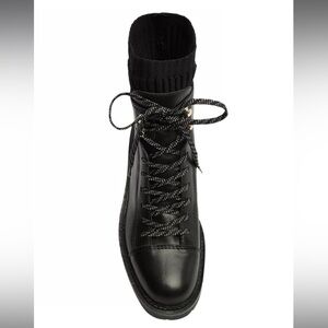 NEW AREZZO Women's Madelyn Mid Heel Tractor Combat Boots lug 8.5 Free People